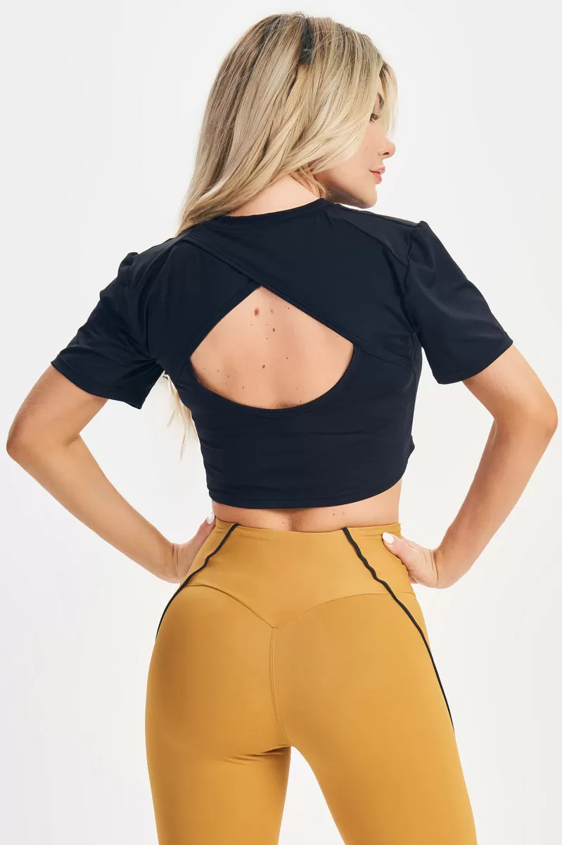 Lets Gym - Cropped Lets Basic Black - 2665PT Lets Gym - Cropped Lets Basic Black - 2665PT