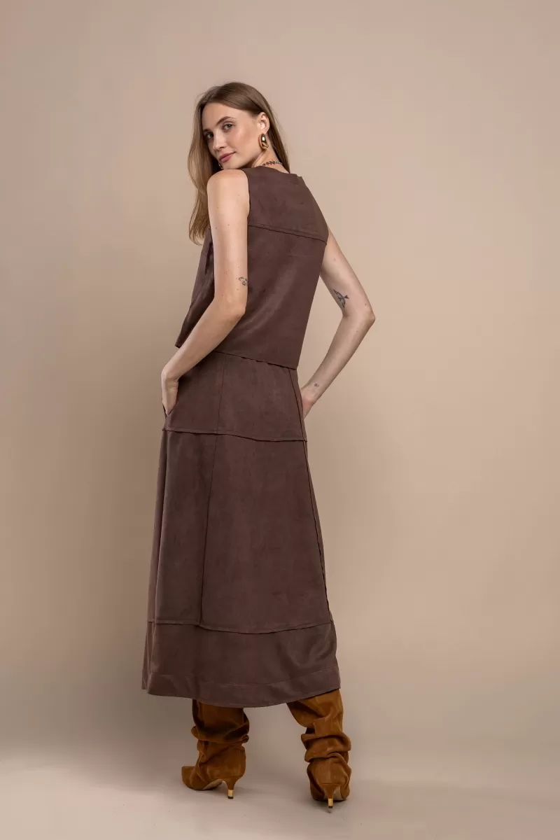Hidrogênio - CHOCOLATE SUEDE THREAD TANK TOP - 20296032 Hidrogênio - CHOCOLATE SUEDE THREAD TANK TOP - 20296032