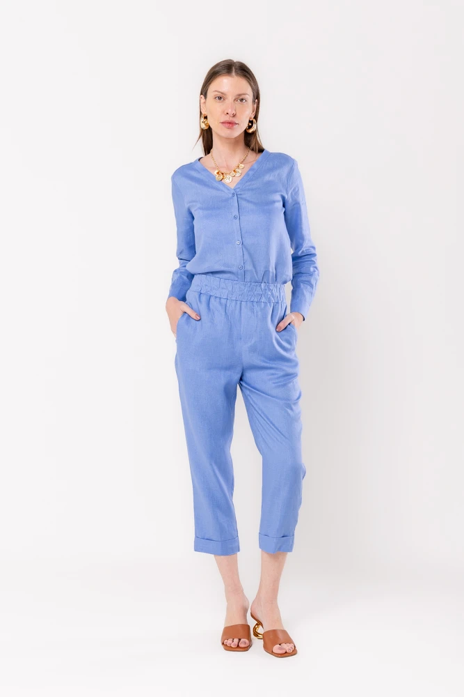 Hidrogênio - CARROT POLIANA PANTS 100% PACIFIC LINEN - 19886581