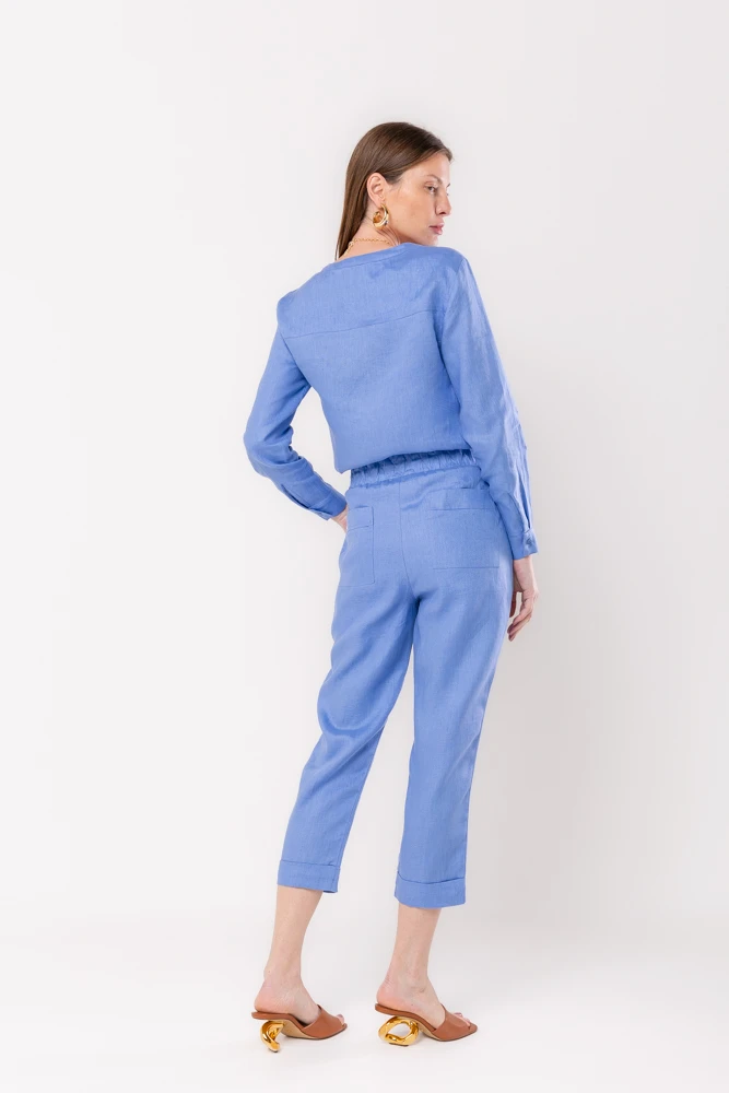 Hidrogênio - CARROT POLIANA PANTS 100% PACIFIC LINEN - 19886581