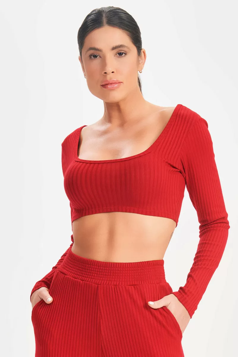 Lets Gym - Cropped Sweetie Marsala - 2360MS Lets Gym - Cropped Sweetie Marsala - 2360MS