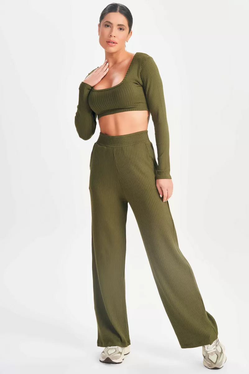 Lets Gym - Green Sweetie Crop Top - 2630VD Lets Gym - Green Sweetie Crop Top - 2630VD