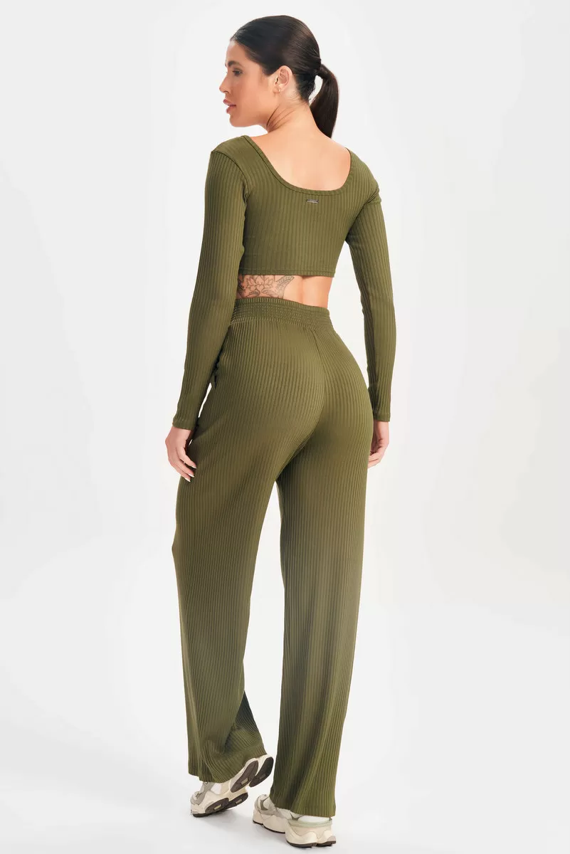 Lets Gym - Green Sweetie Crop Top - 2630VD Lets Gym - Green Sweetie Crop Top - 2630VD