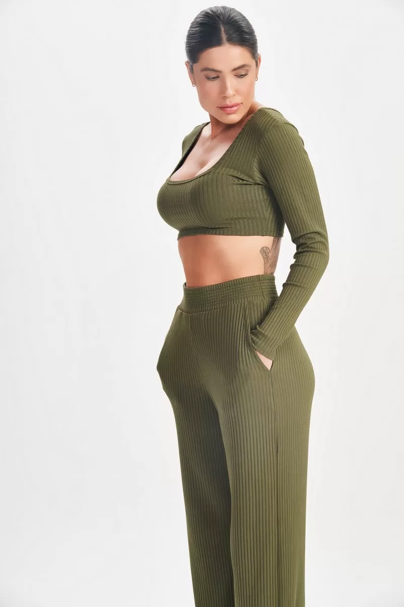 Lets Gym - Green Sweetie Crop Top - 2630VD Lets Gym - Green Sweetie Crop Top - 2630VD