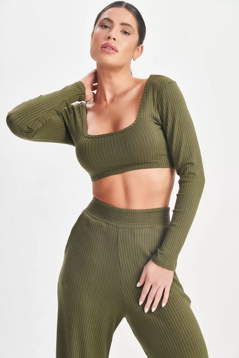 Lets Gym - Green Sweetie Crop Top - 2630VD Lets Gym - Green Sweetie Crop Top - 2630VD