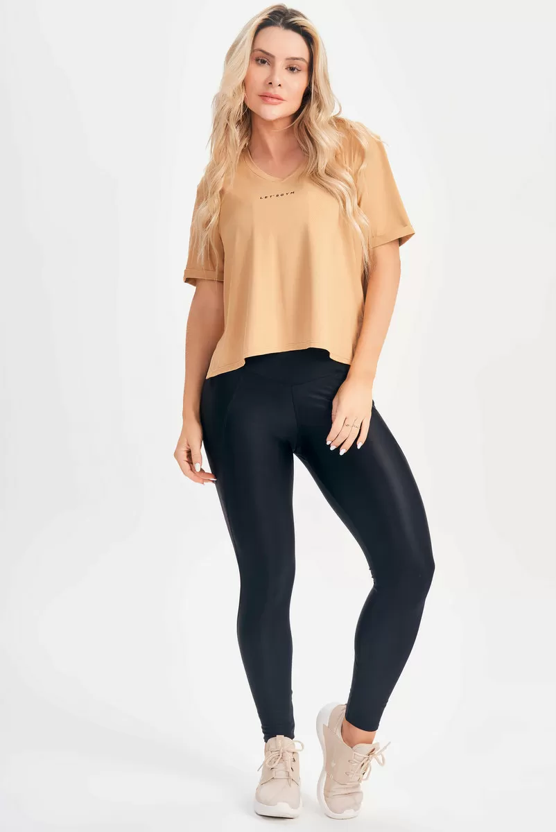 Lets Gym - Fatale Sand T-Shirt - 2655AR Lets Gym - Fatale Sand T-Shirt - 2655AR