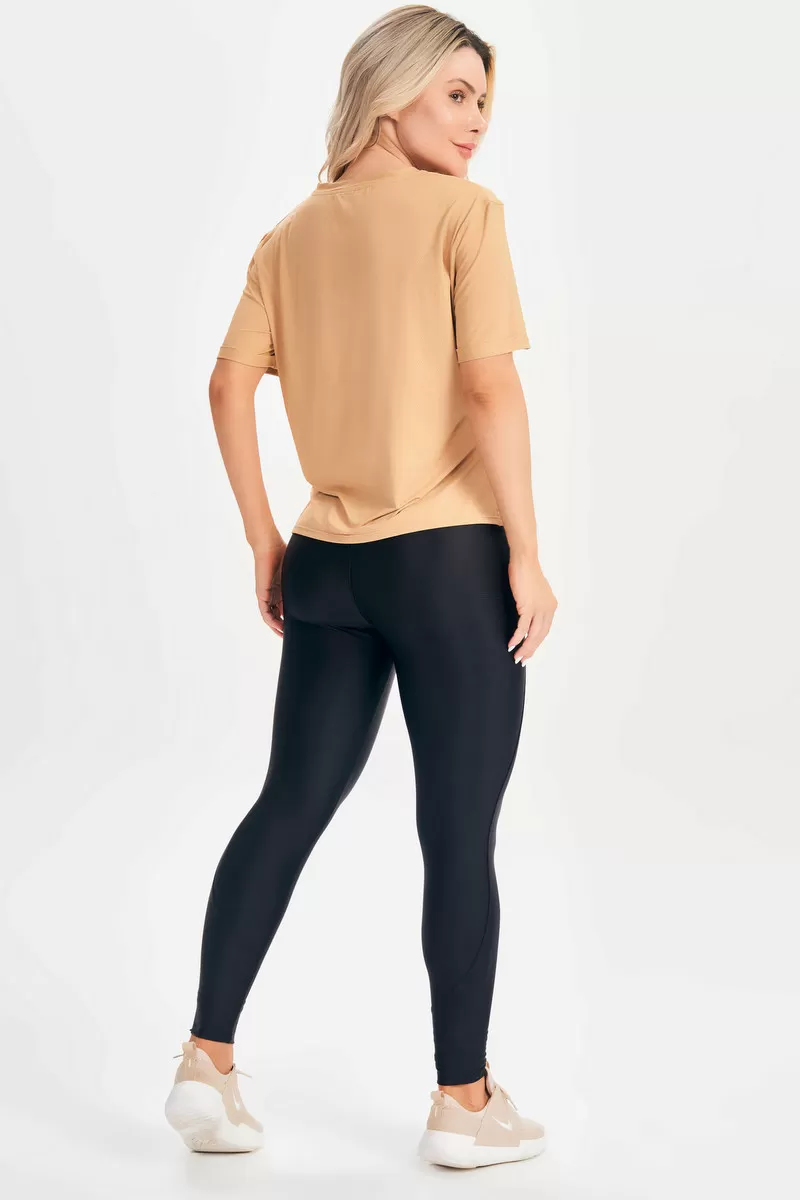 Lets Gym - Fatale Sand T-Shirt - 2655AR Lets Gym - Fatale Sand T-Shirt - 2655AR