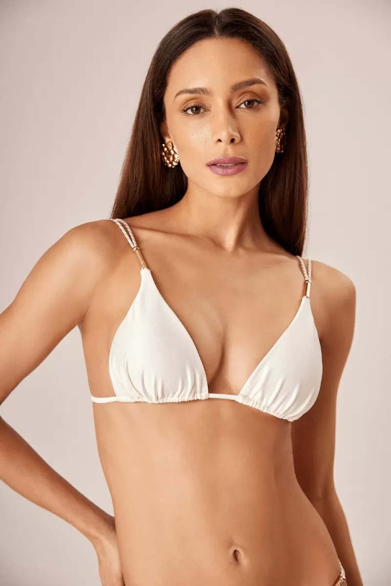 Beachwear - Triangle Bikini - OFF WHITE