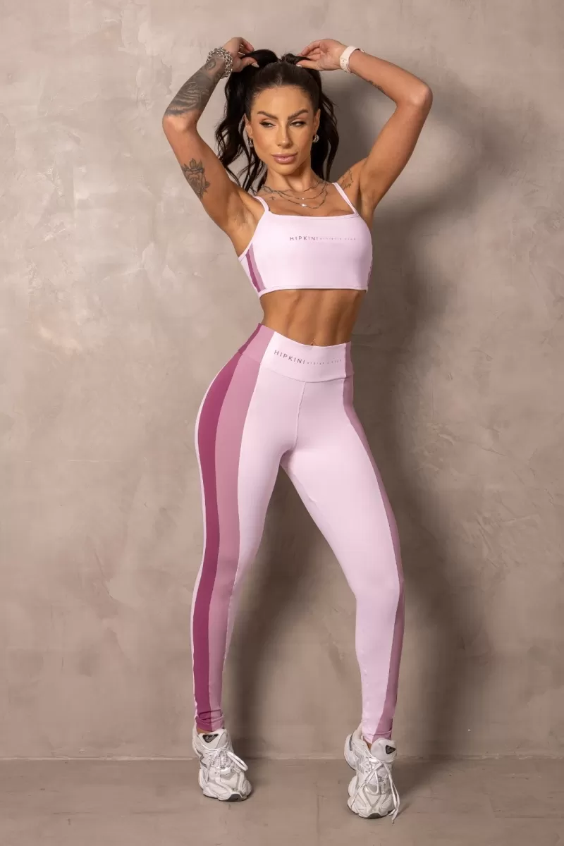 Hipkini - Light Pink Balance Fitness Top with Silk - 33331163
