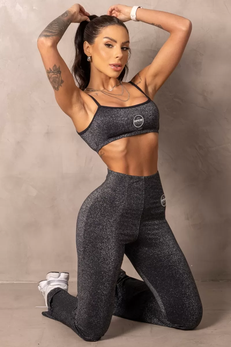 Hipkini - Black Shiny Top Balance - 33331134