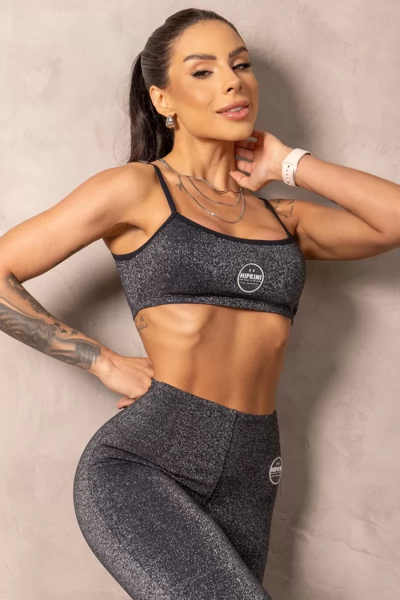 Hipkini - Black Shiny Top Balance - 33331134