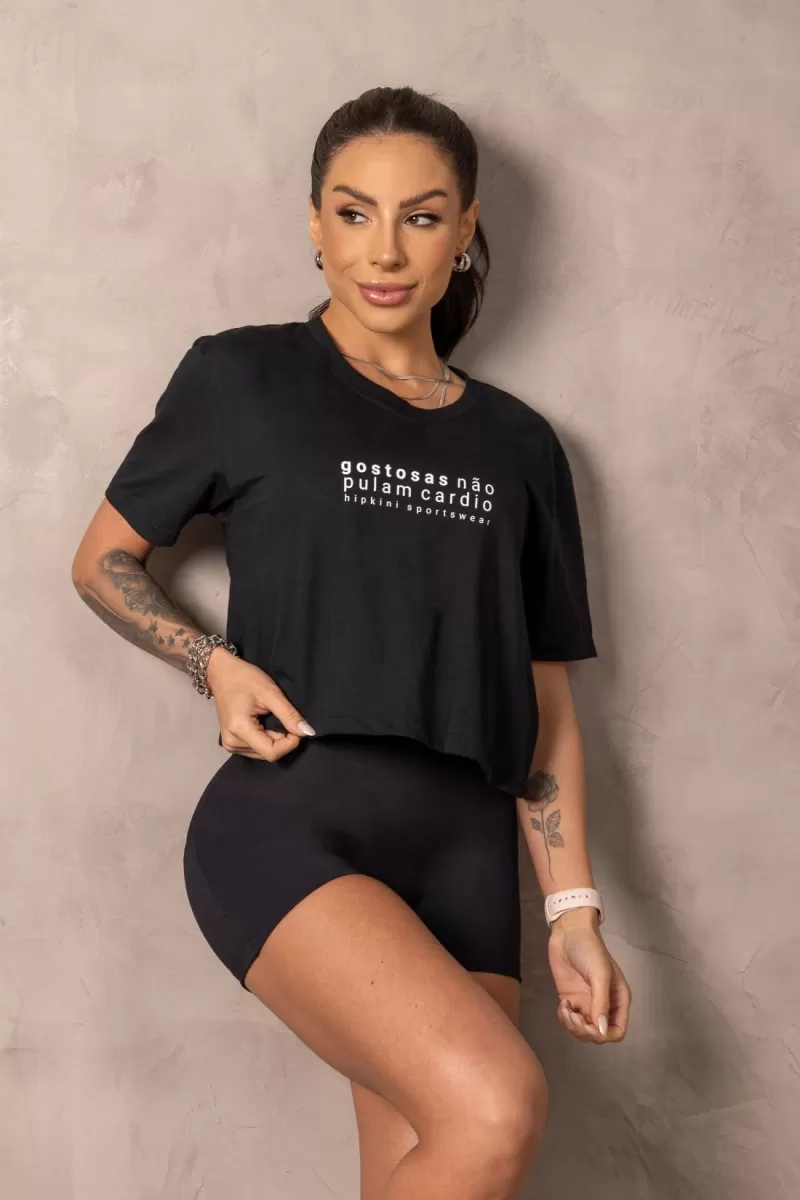 Hipkini - Black Balance Fitness T-Shirt - 33331140 Hipkini - Black Balance Fitness T-Shirt - 33331140