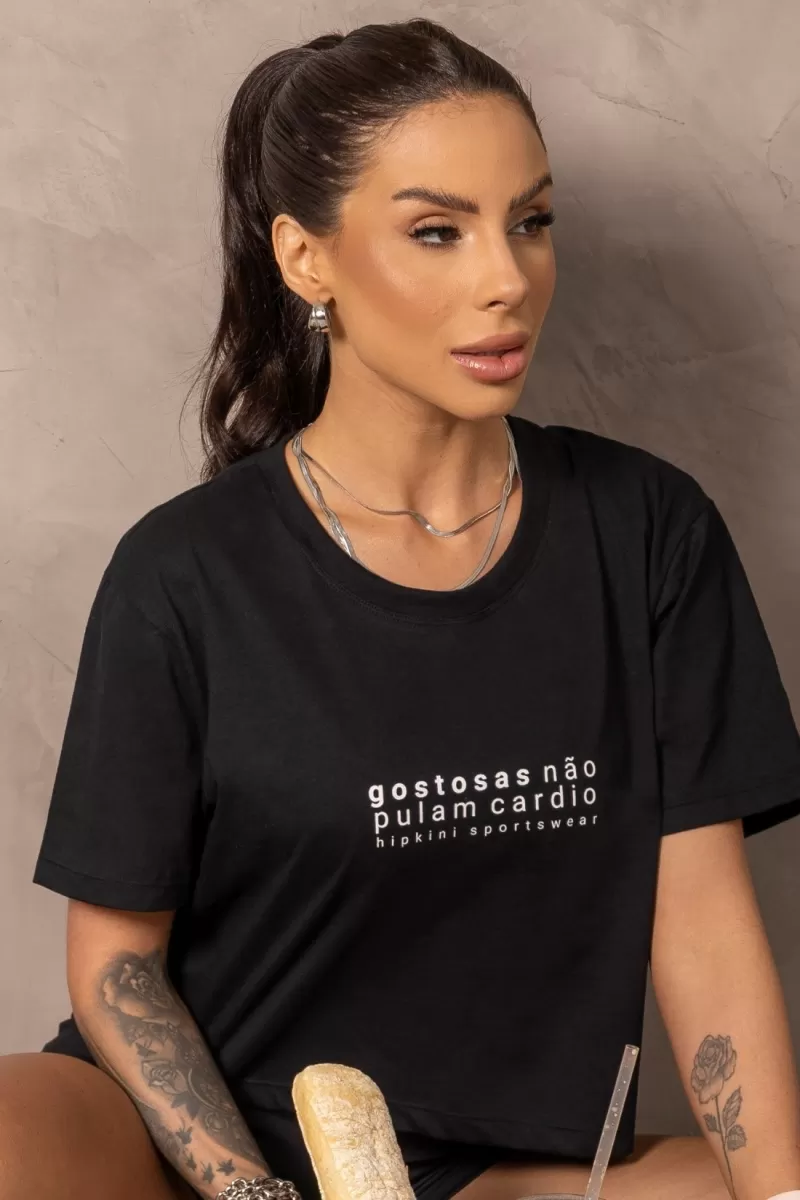 Hipkini - Black Balance Fitness T-Shirt - 33331140 Hipkini - Black Balance Fitness T-Shirt - 33331140
