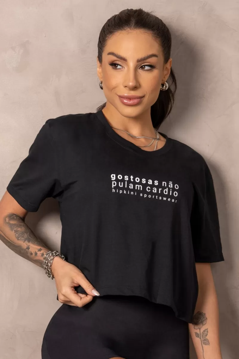 Hipkini - Black Balance Fitness T-Shirt - 33331140 Hipkini - Black Balance Fitness T-Shirt - 33331140