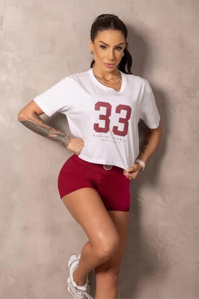 Hipkini - White Balance Cropped T-Shirt - 33331154 Hipkini - White Balance Cropped T-Shirt - 33331154