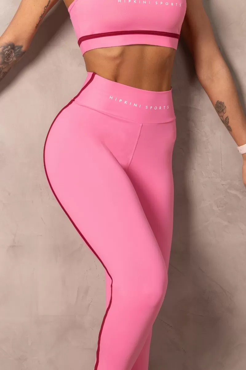 Hipkini - Fitness Balance Pink Leggings with Vivid Detail - 33331160 Hipkini - Fitness Balance Pink Leggings with Vivid Detail - 33331160