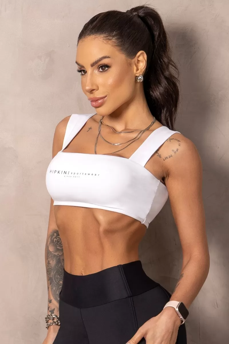 Hipkini - Fitness Balance White Top with Wide Straps - 33331138 Hipkini - Fitness Balance White Top with Wide Straps - 33331138