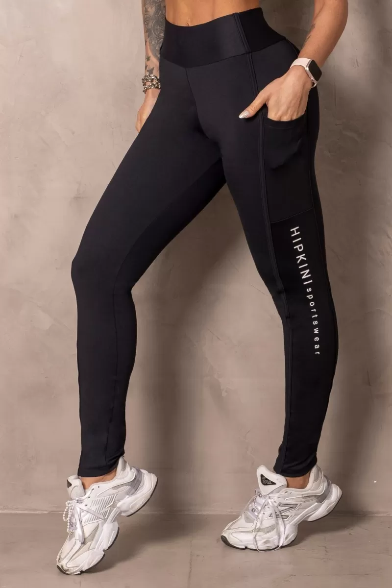Hipkini - Black Balance Fitness Leggings with Pockets - 33331139 Hipkini - Black Balance Fitness Leggings with Pockets - 33331139