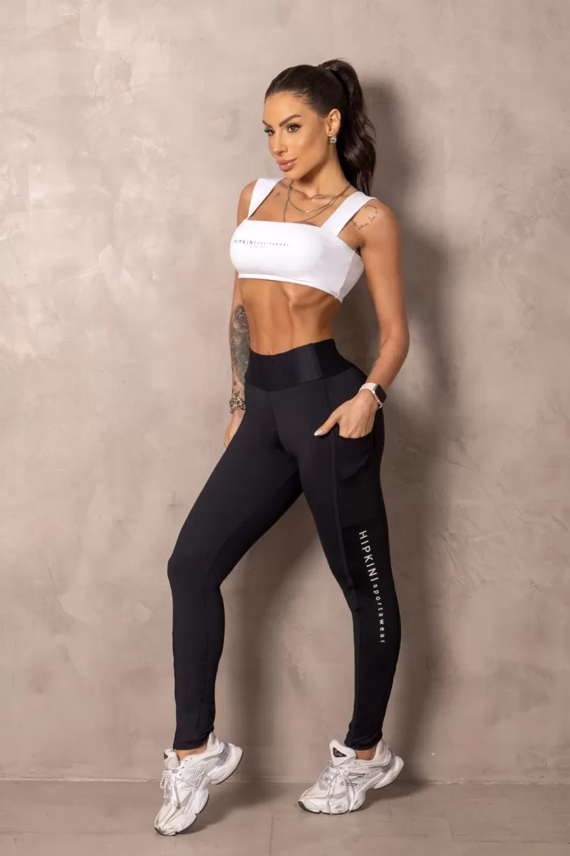 Hipkini - Black Balance Fitness Leggings with Pockets - 33331139 Hipkini - Black Balance Fitness Leggings with Pockets - 33331139