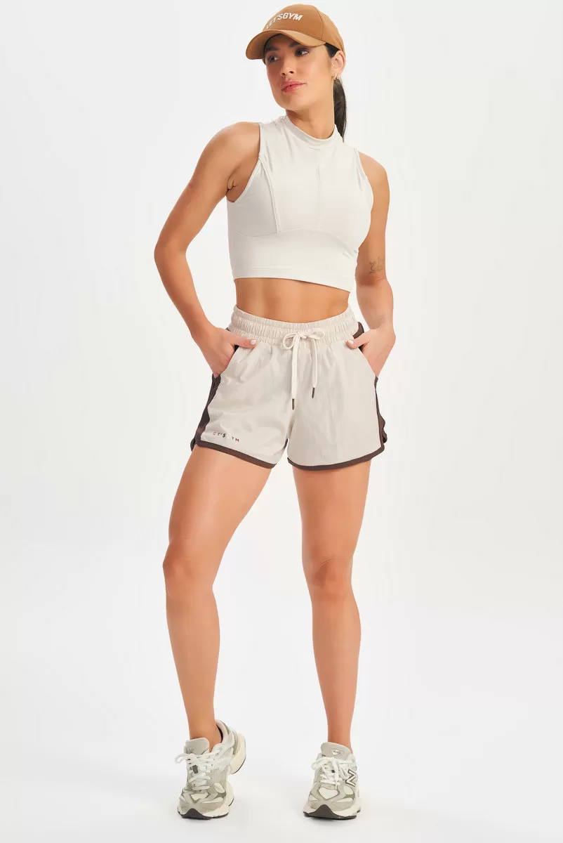 Lets Gym - Off White Cropped Top - 2645OFW Lets Gym - Off White Cropped Top - 2645OFW