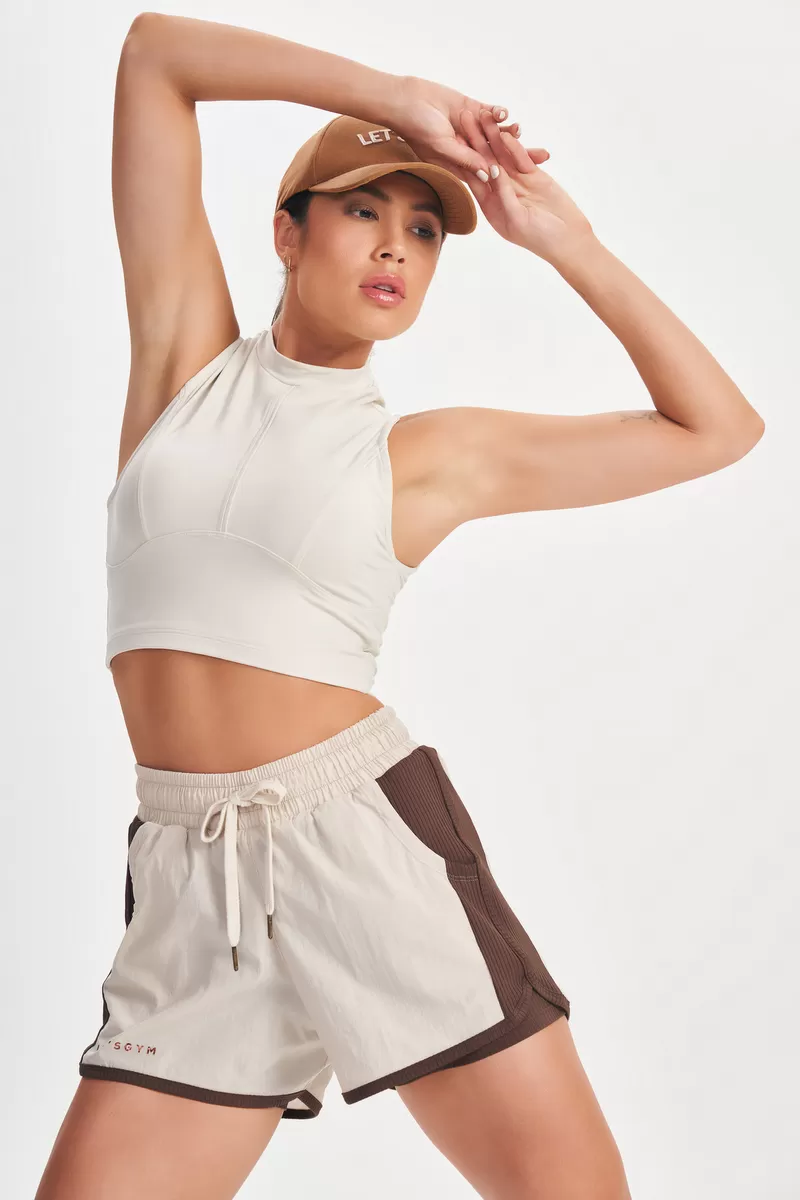 Lets Gym - Off White Shorts - 2647OFW Lets Gym - Off White Shorts - 2647OFW