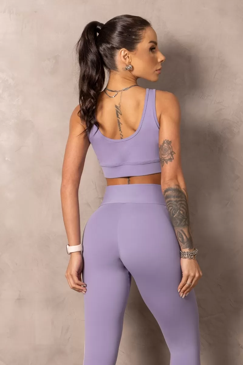 Hipkini - Fitness Balance Lilac Legging with Side Stripes - 33331168 Hipkini - Fitness Balance Lilac Legging with Side Stripes - 33331168