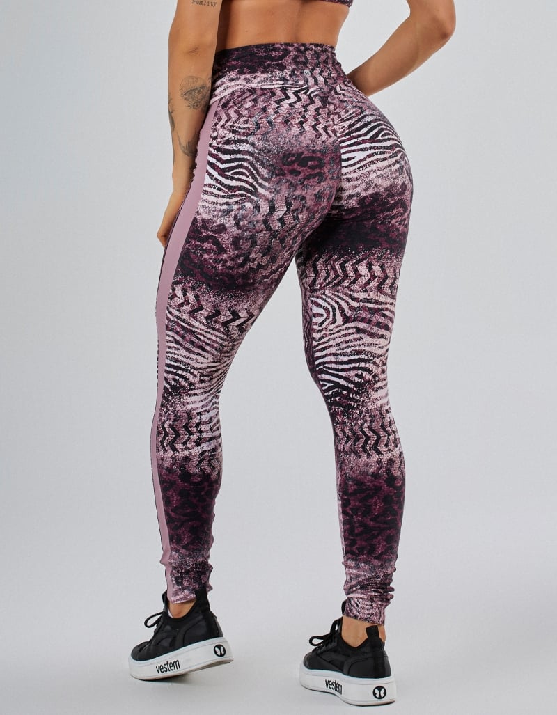 Vestem - Jú Wild Animal Invisible Legging in Black and Satin - FS1572.PE.E1365 Vestem - Jú Wild Animal Invisible Legging in Black and Satin - FS1572.PE.E1365