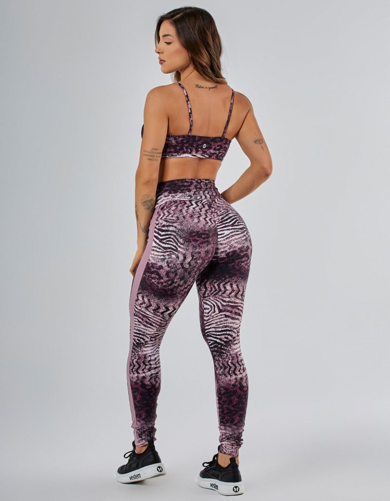 Vestem - Jú Wild Animal Invisible Legging in Black and Satin - FS1572.PE.E1365 Vestem - Jú Wild Animal Invisible Legging in Black and Satin - FS1572.PE.E1365