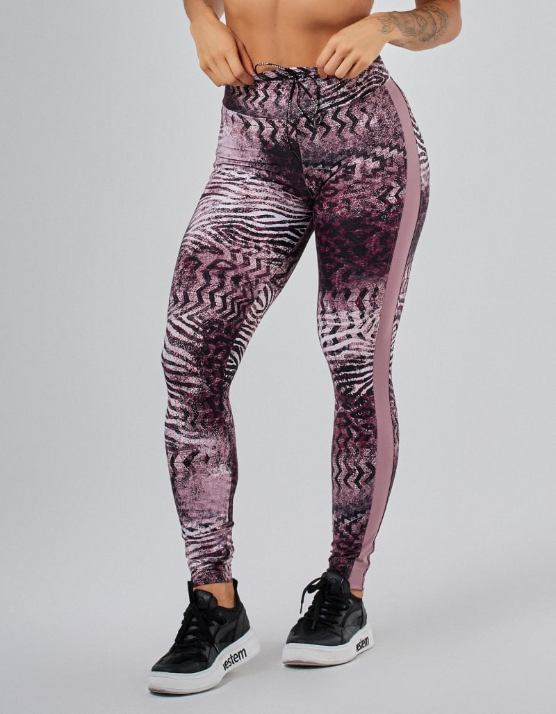 Vestem - Jú Wild Animal Invisible Legging in Black and Satin - FS1572.PE.E1365 Vestem - Jú Wild Animal Invisible Legging in Black and Satin - FS1572.PE.E1365