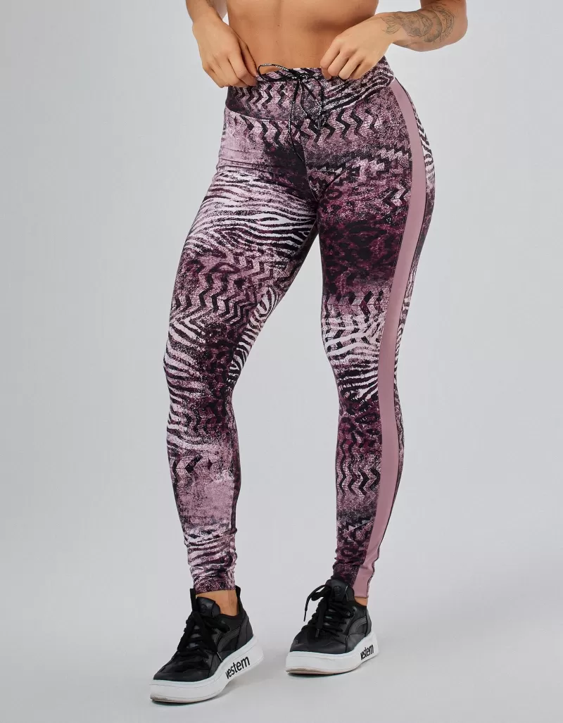 Vestem - Jú Wild Animal Invisible Legging in Black and Satin - FS1572.PE.E1365