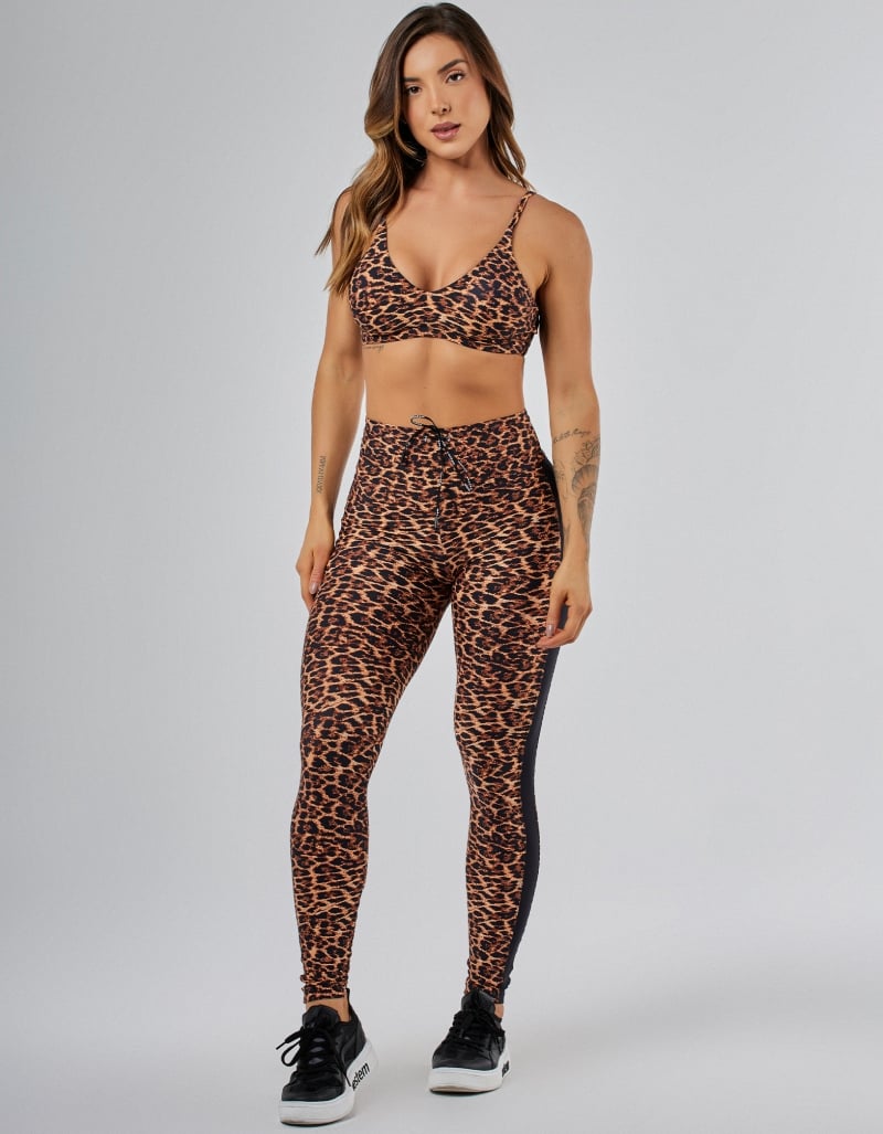 Vestem - Jú Golden Leopard Invisible Lifting Leggings - FS1572.PE.E1366 Vestem - Jú Golden Leopard Invisible Lifting Leggings - FS1572.PE.E1366