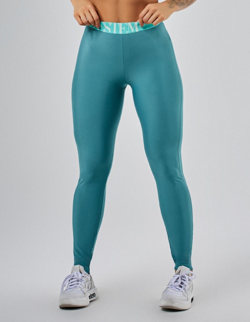 Vestem - Peacock Green Gym Invisible Lifting Leggings - FS1583.PE.C0553 Vestem - Peacock Green Gym Invisible Lifting Leggings - FS1583.PE.C0553