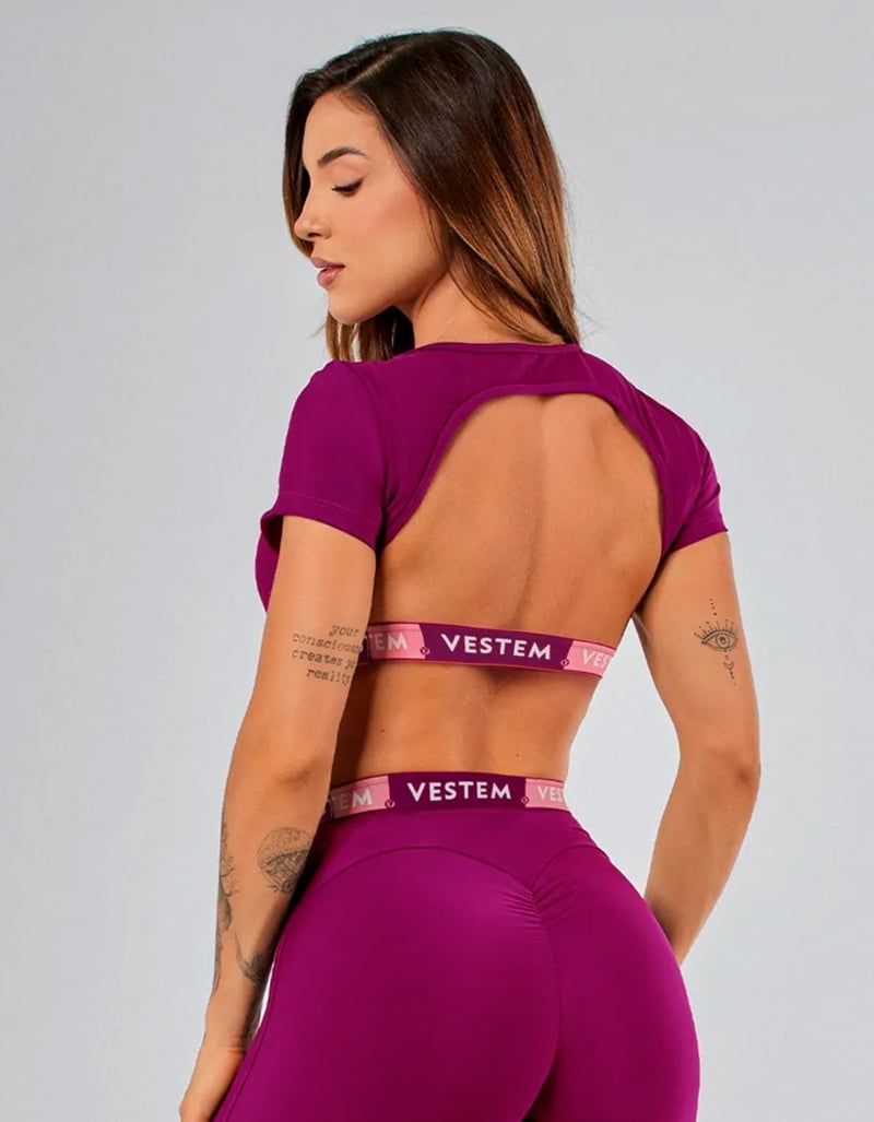 Vestem - Luxury Gym Short Sleeve Top - TOP1241.PE.C0551 Vestem - Luxury Gym Short Sleeve Top - TOP1241.PE.C0551