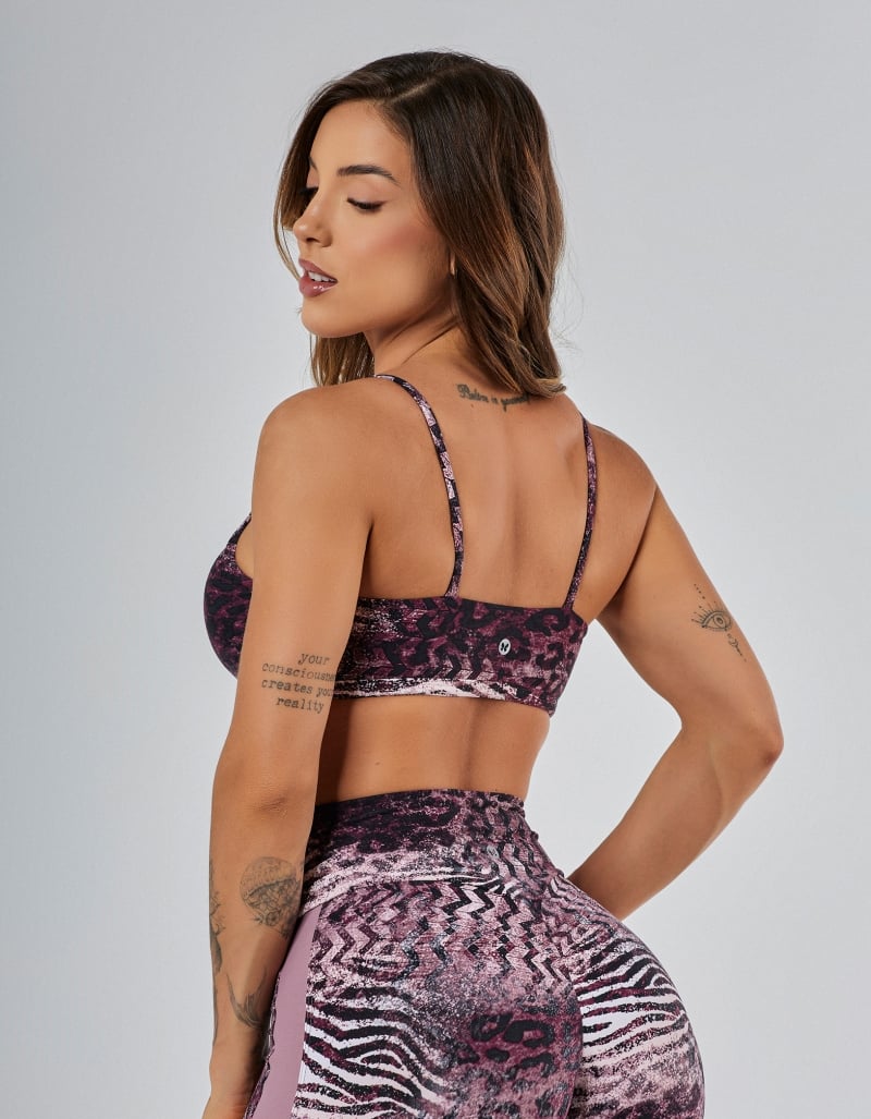 Vestem - Ju Wild Animal Black and Satin Light Support Top - TOP1257.PE.E1365 Vestem - Ju Wild Animal Black and Satin Light Support Top - TOP1257.PE.E1365