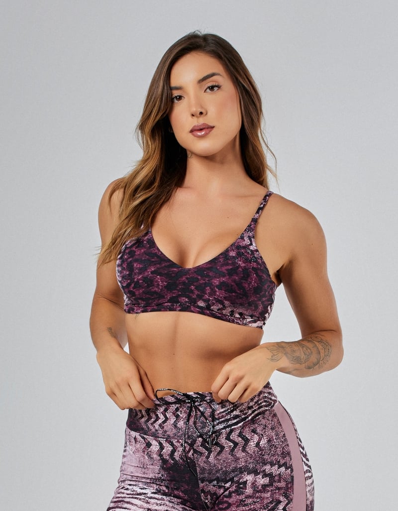 Vestem - Ju Wild Animal Black and Satin Light Support Top - TOP1257.PE.E1365 Vestem - Ju Wild Animal Black and Satin Light Support Top - TOP1257.PE.E1365