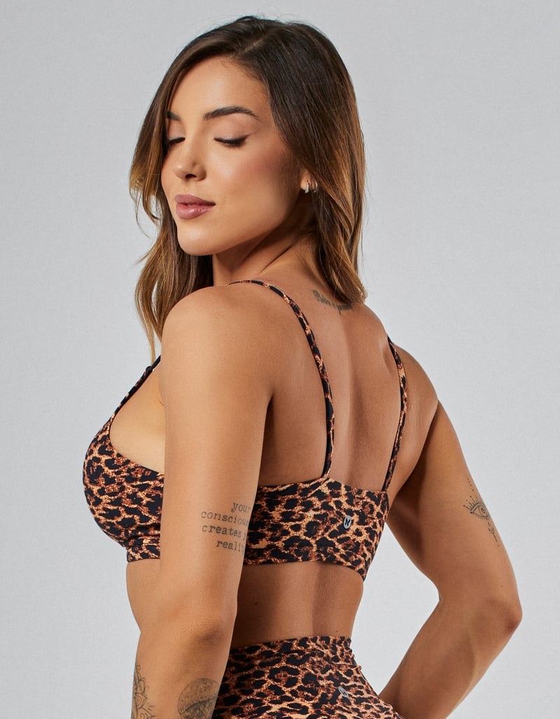 Vestem - Ju Golden Leopard Light Support Top - TOP1257.PE.E1366 Vestem - Ju Golden Leopard Light Support Top - TOP1257.PE.E1366