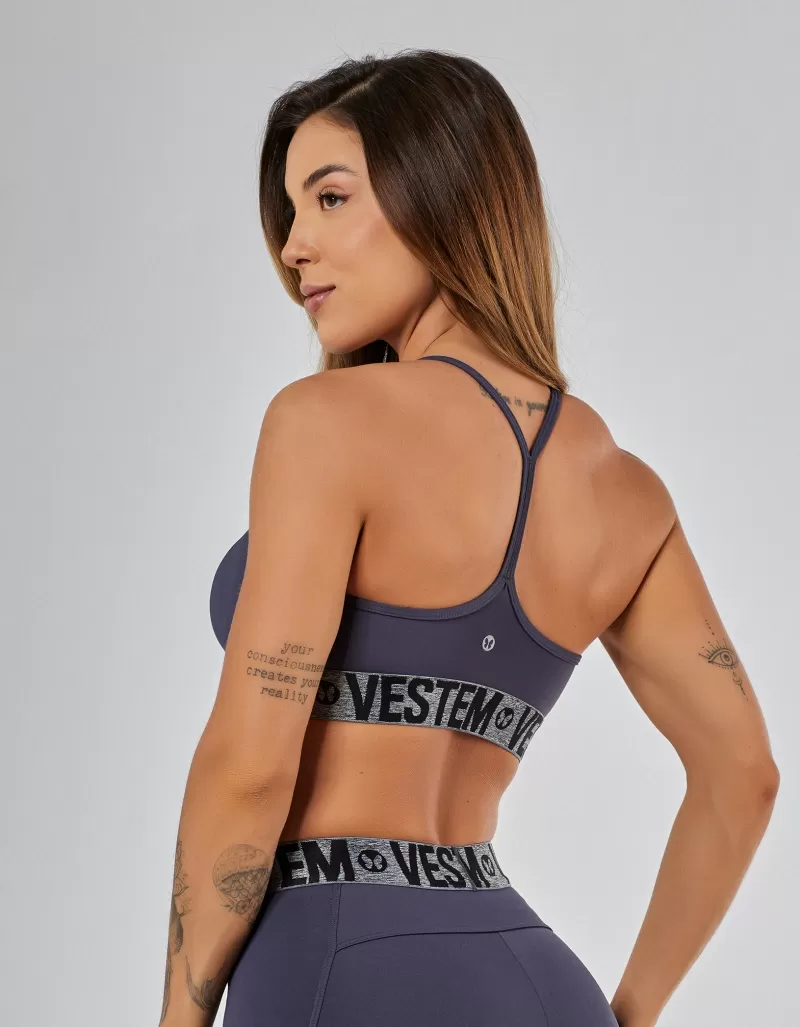 Vestem - Bliss Carbox Medium Support Thin Strap Top - TOP1227.PE.C0437