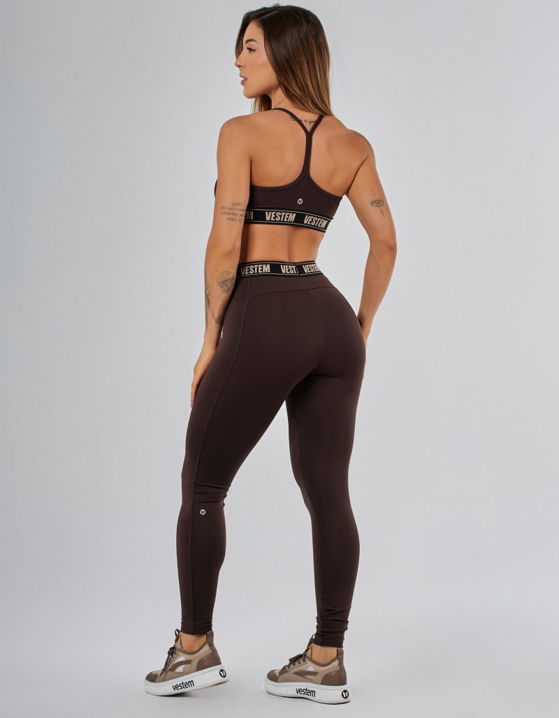 Vestem - Legging Zirconia Brown Coffee Legging - FS1257.PE.C0601 Vestem - Legging Zirconia Brown Coffee Legging - FS1257.PE.C0601