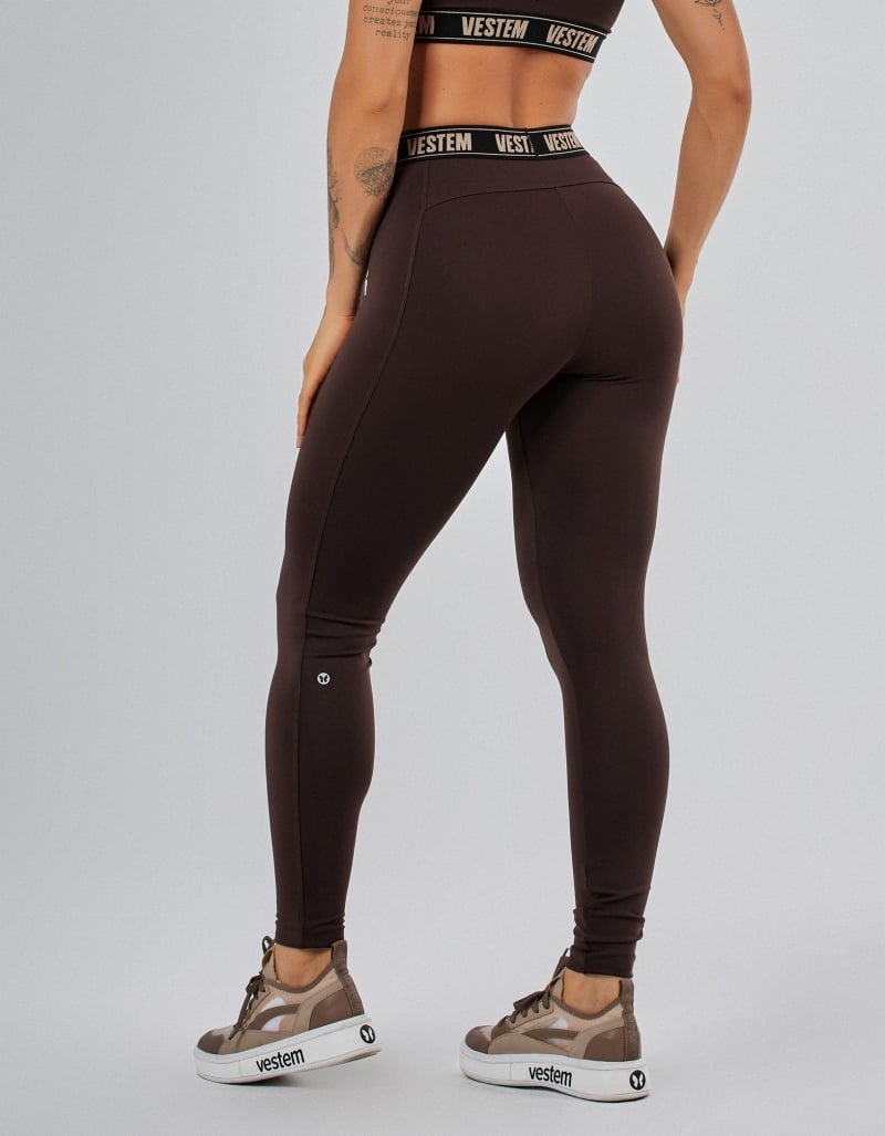 Vestem - Legging Zirconia Brown Coffee Legging - FS1257.PE.C0601 Vestem - Legging Zirconia Brown Coffee Legging - FS1257.PE.C0601