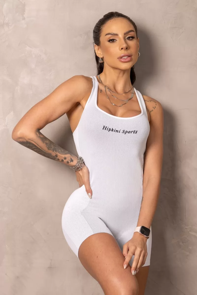 Hipkini - White Seamless Balance Romper - 33331349