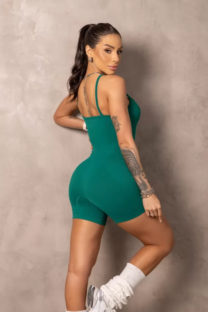 Hipkini - Romper Fitness Seamless Balance Green - 33331348