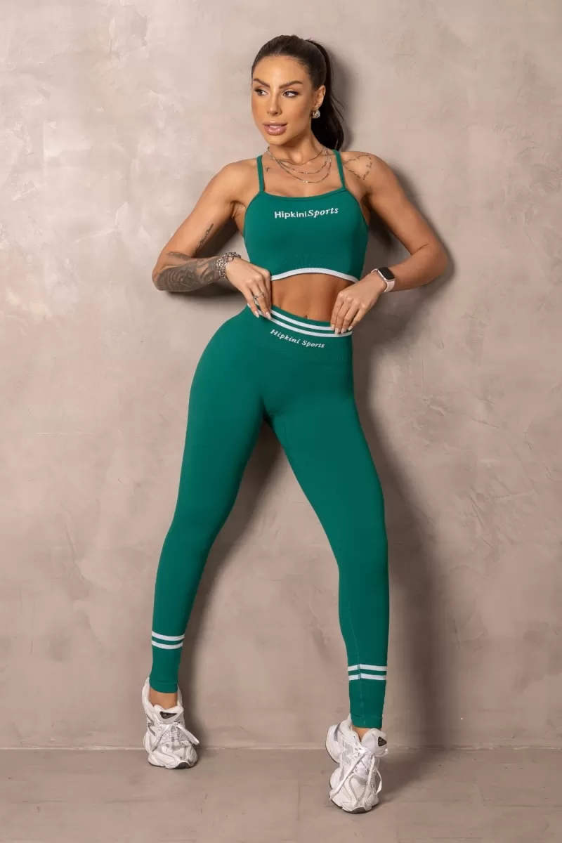 Hipkini - Green Seamless Balance Fitness Top - 33331345