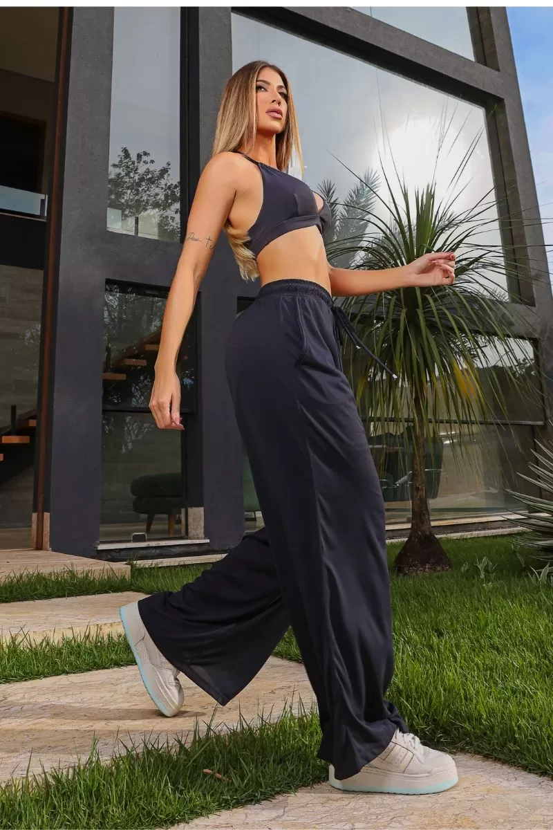 Garotafit - Black Bounce Trousers - FUS488A Garotafit - Black Bounce Trousers - FUS488A