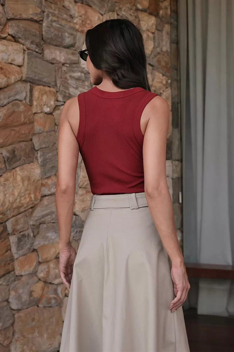 Dot Clothing - Long Skirt Dot Clothing Twill Khaki - 2744CAQUI Dot Clothing - Long Skirt Dot Clothing Twill Khaki - 2744CAQUI