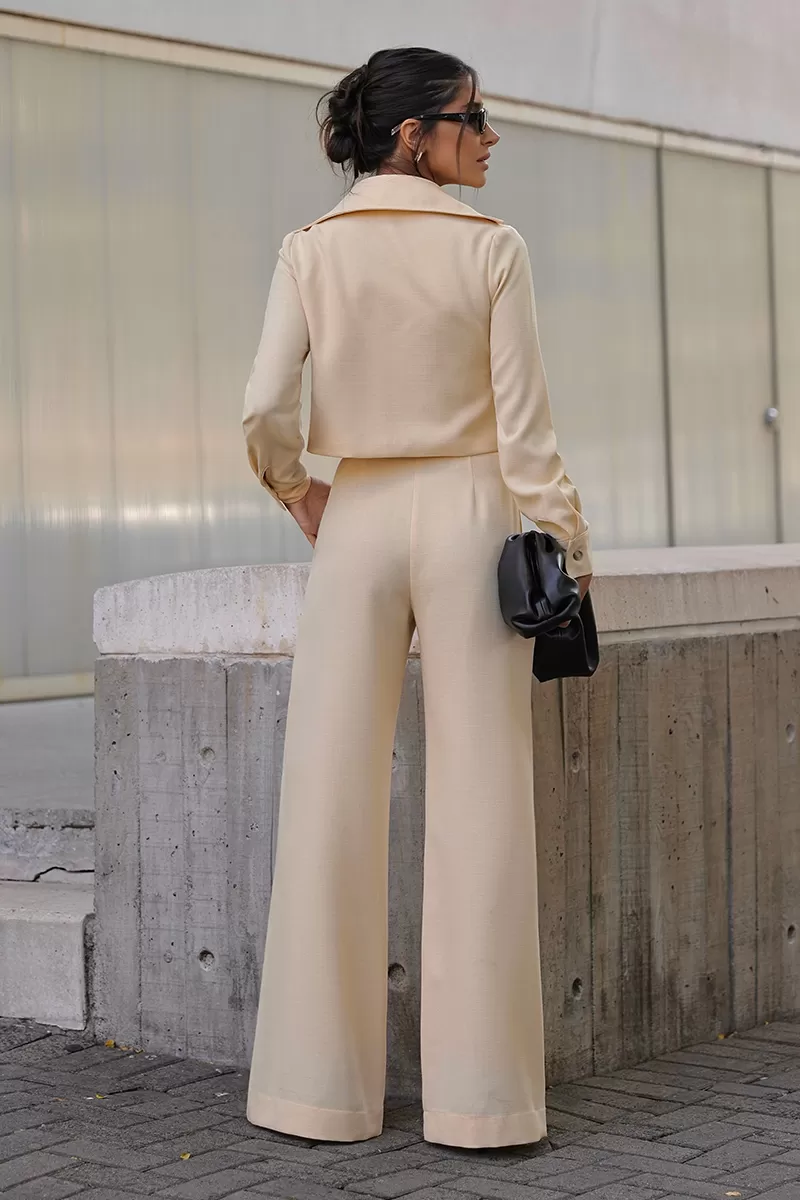 Dot Clothing - Set Dot Clothing Pantalona Shirt Zipper Butter - 2755OFF Dot Clothing - Set Dot Clothing Pantalona Shirt Zipper Butter - 2755OFF