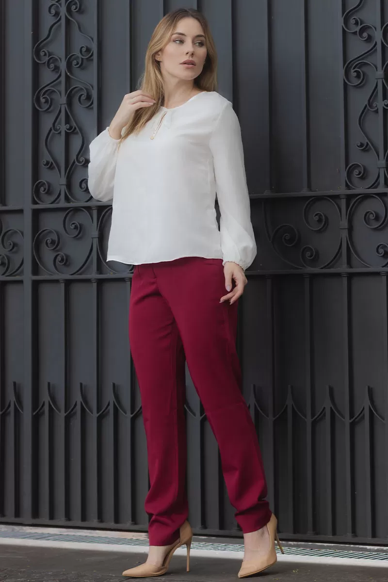 Miss Misses - Elis Long Sleeve Shirt with Off White Toe - 54589030 Miss Misses - Elis Long Sleeve Shirt with Off White Toe - 54589030
