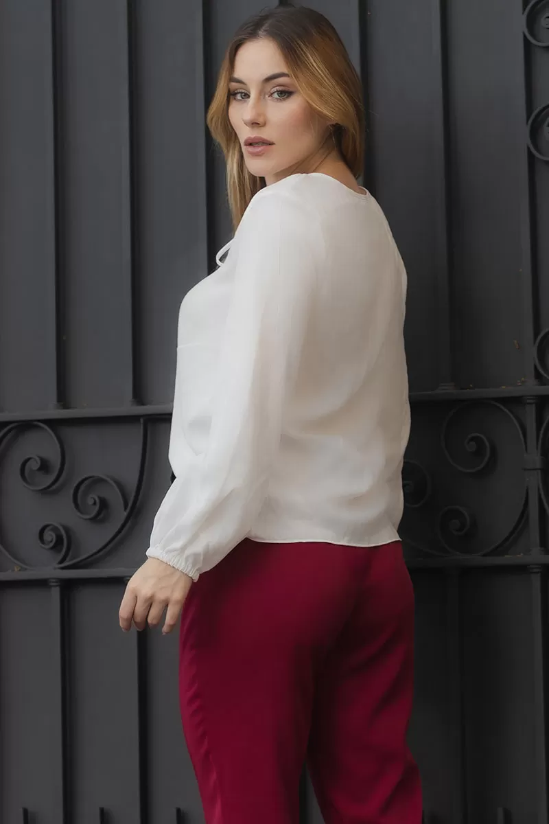 Miss Misses - Elis Long Sleeve Shirt with Off White Toe - 54589030 Miss Misses - Elis Long Sleeve Shirt with Off White Toe - 54589030