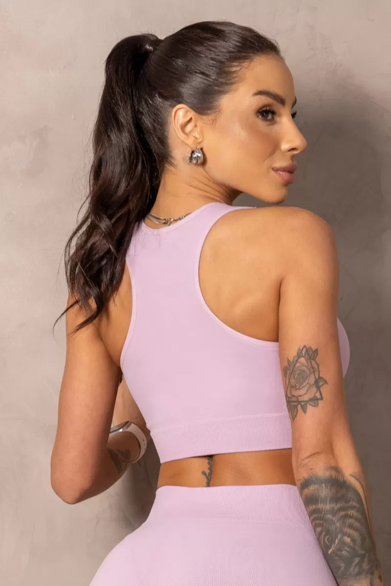 Hipkini - Top Fitness Seamless Balance Lilac - 33331446