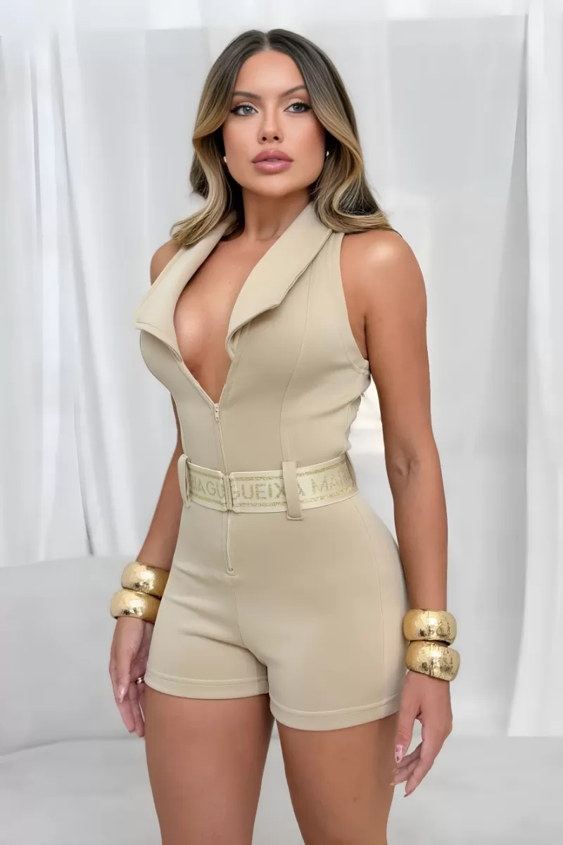 MARIA GUEIXA - MARIA GEISHA OVERALL WITH BELT - 12836 MARIA GUEIXA - MARIA GEISHA OVERALL WITH BELT - 12836