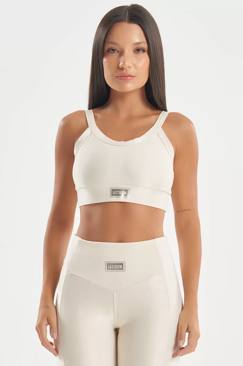 Lets Gym - Bright Off White Top - 2141BOFW Lets Gym - Bright Off White Top - 2141BOFW